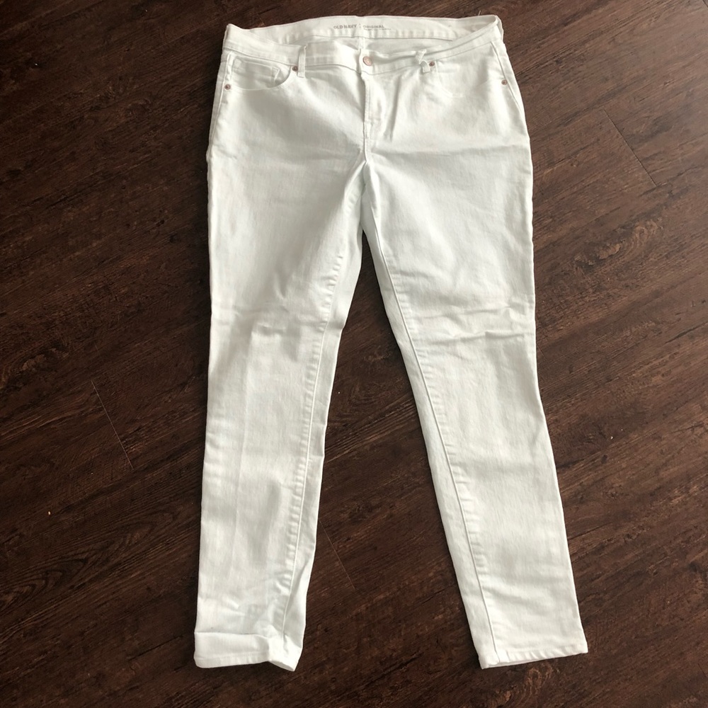 Old Navy White Denim Skinnies